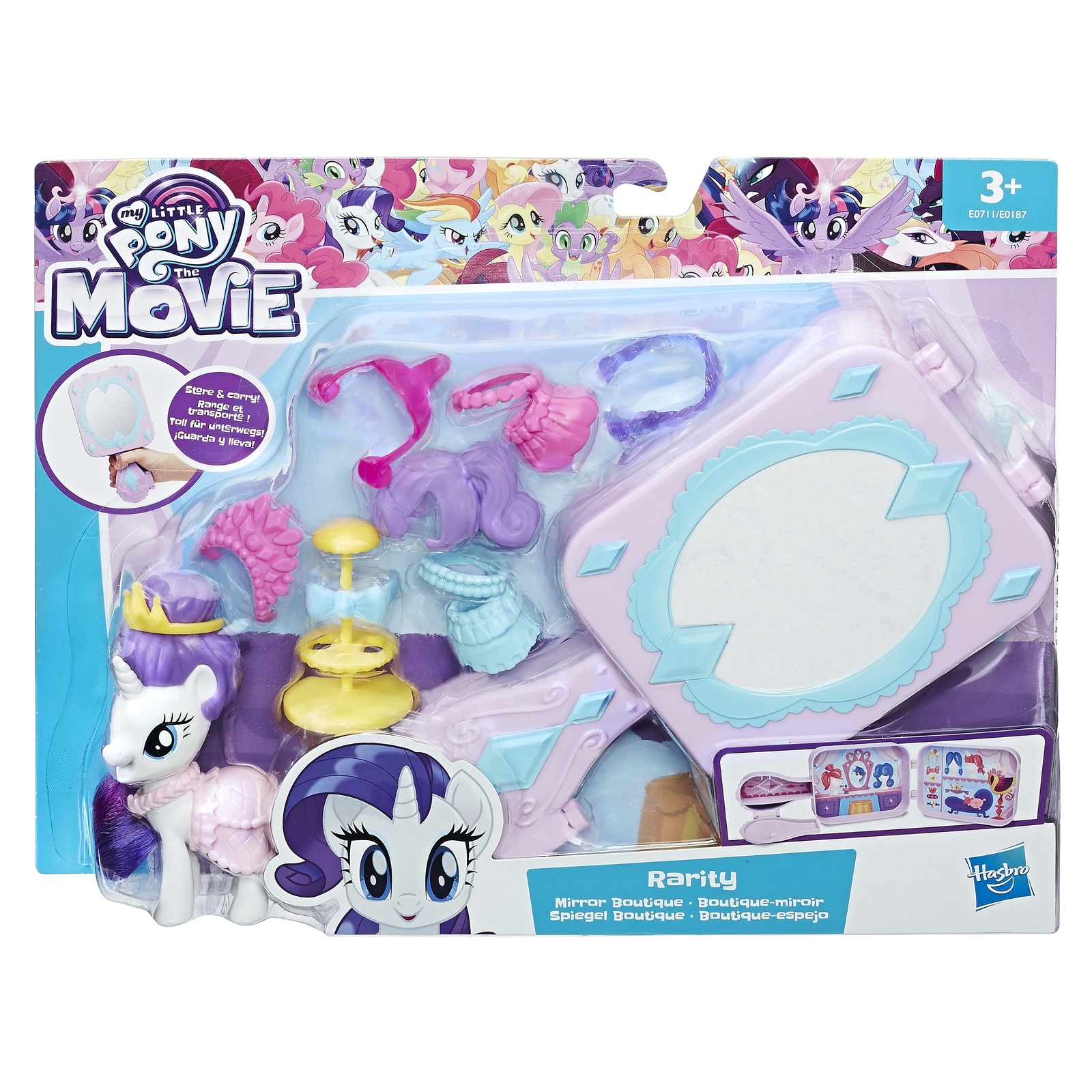 Набор игровой My Little Pony Возьми с собой Рарити (E0711) купить по цене  499 ₽ в интернет-магазине Детский мир