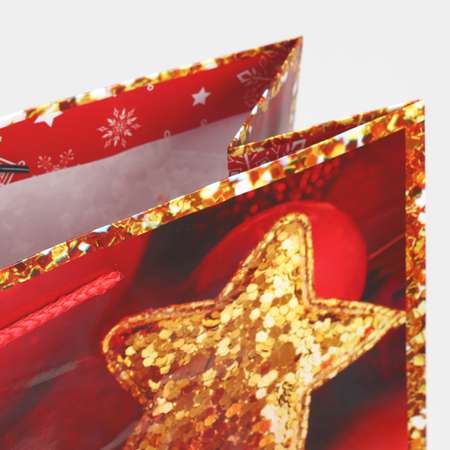 Пакет Sima-Land ламинированный XL «Новогодние звезды». 40×49×15 см