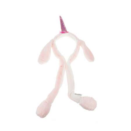 Игрушка 1TOY Хлоп-Ушки Единорог розовый ободок