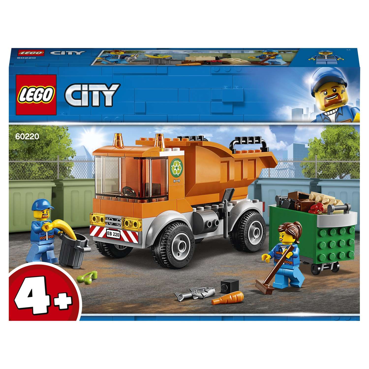 Конструктор LEGO City Great Vehicles Мусоровоз 60220 - фото 2