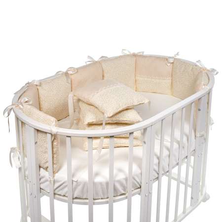 Бортики Sweet Baby Luce 12частей Beige Бежевый