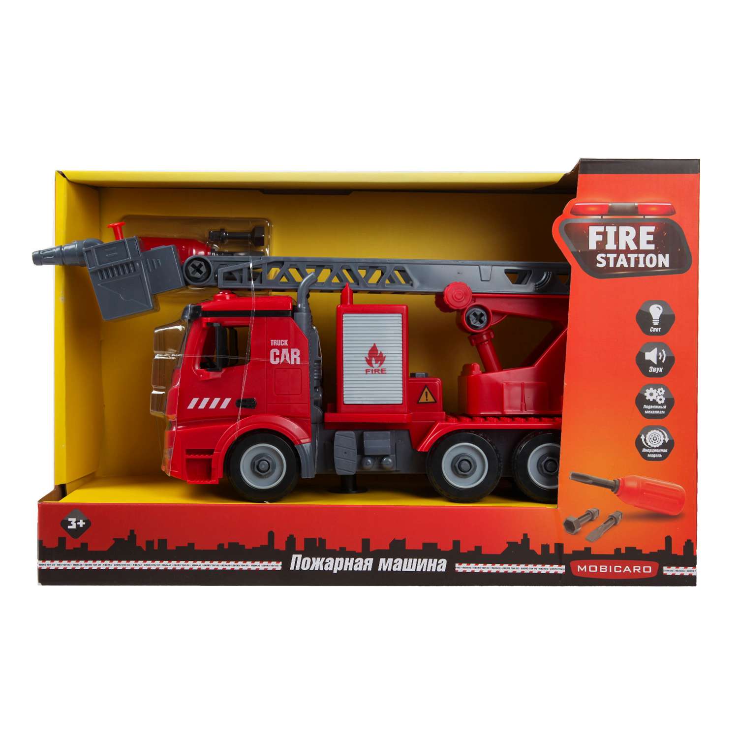 Конструктор Mobicaro Пожарная машина с отверткой OTB0573774 - фото 3