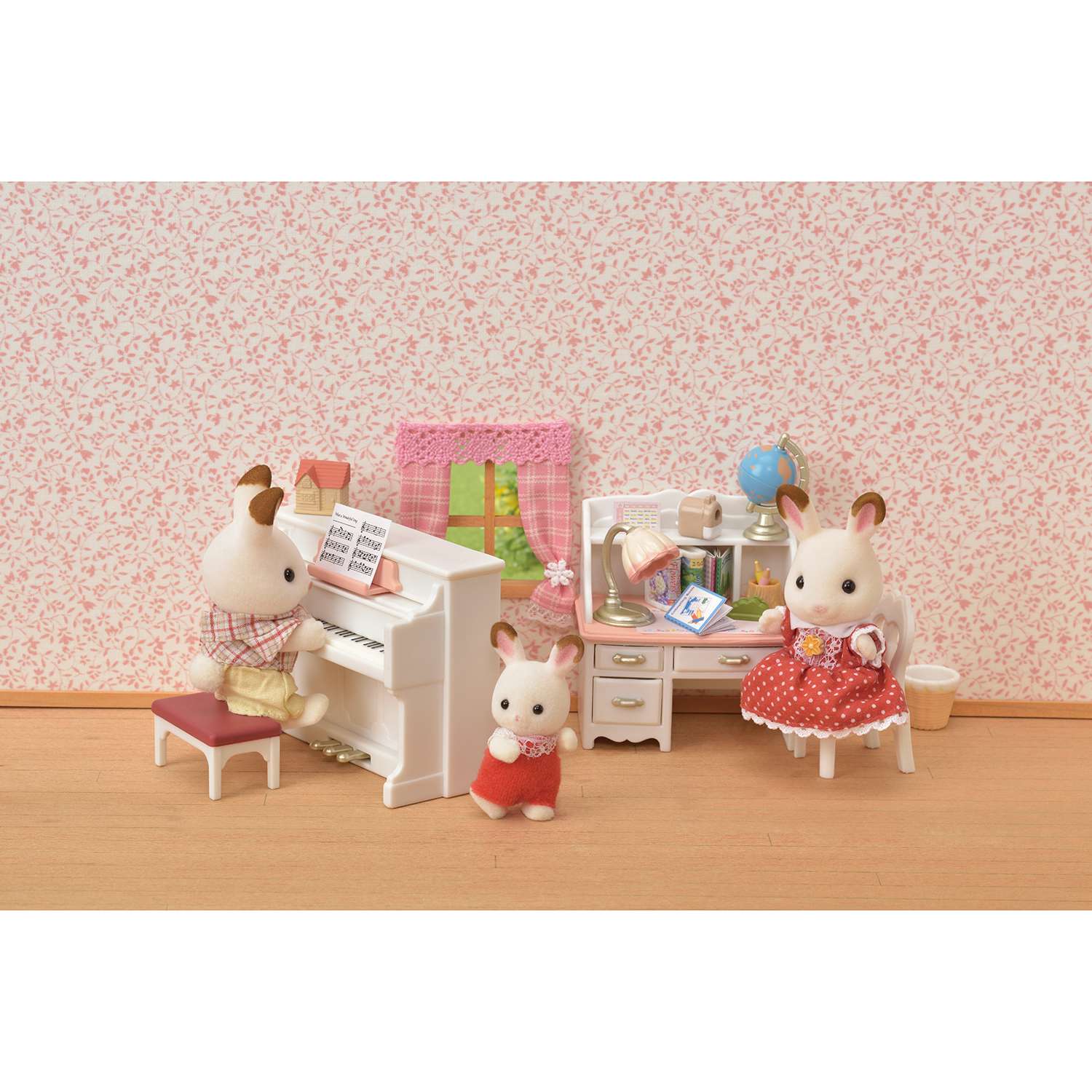 Calico critters piano store and desk set