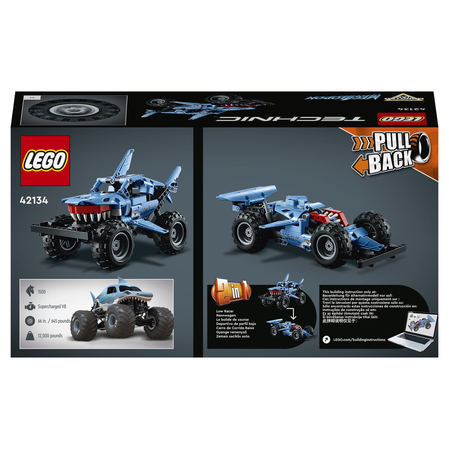 Конструктор LEGO Technic Monster Jam Megalodon 42134 - фото 3