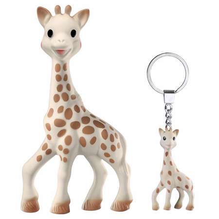 Игровой набор Sophie la girafe Жирафик Софи с подвеской-брелоком