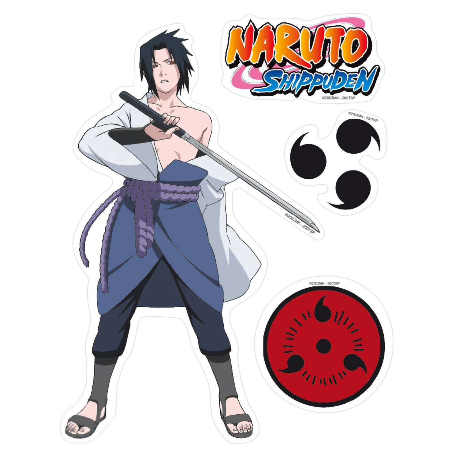 Наклейки ABYStyle Naruto Shippunden - Stickers - 16x11cm/ 2 Sheets - Sasuke/ Itachi X5 ABYDCO152 - фото 3