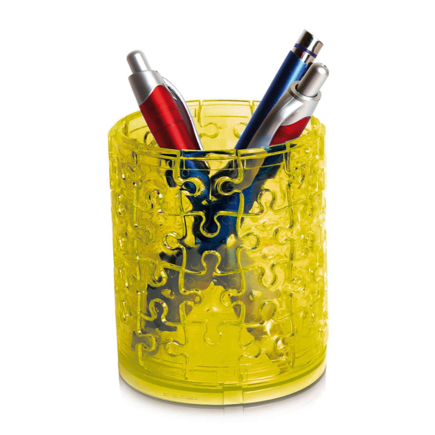 3D Пазл Hobby Day Магический кристал Стакан для карандаша желтый - фото 3