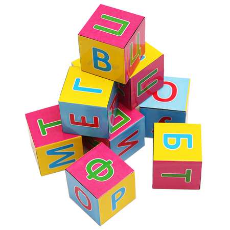 Кубики пластиковые Рыжий кот Буквы К09-8152