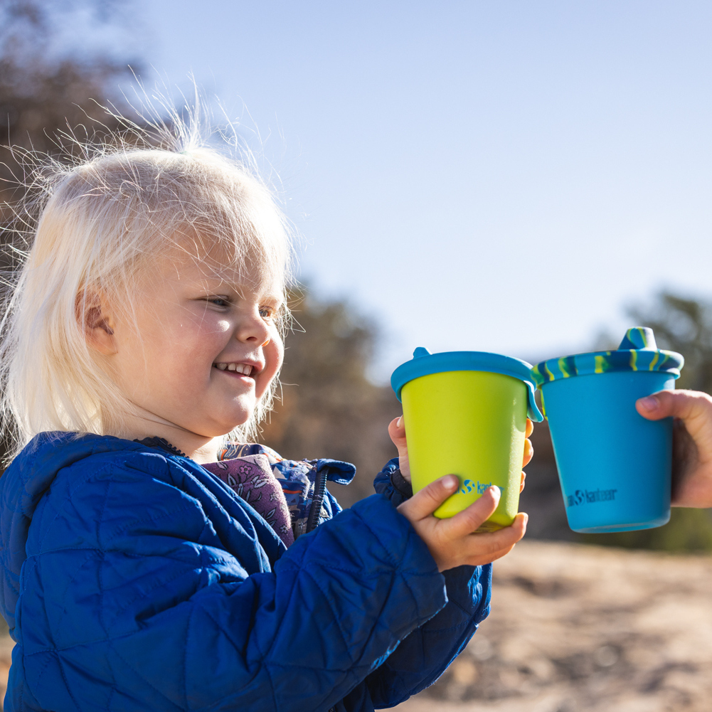 Крышка Klean Kanteen Kid Cup Sippy 76 мм Blue Tie Dye 2 шт - фото 3