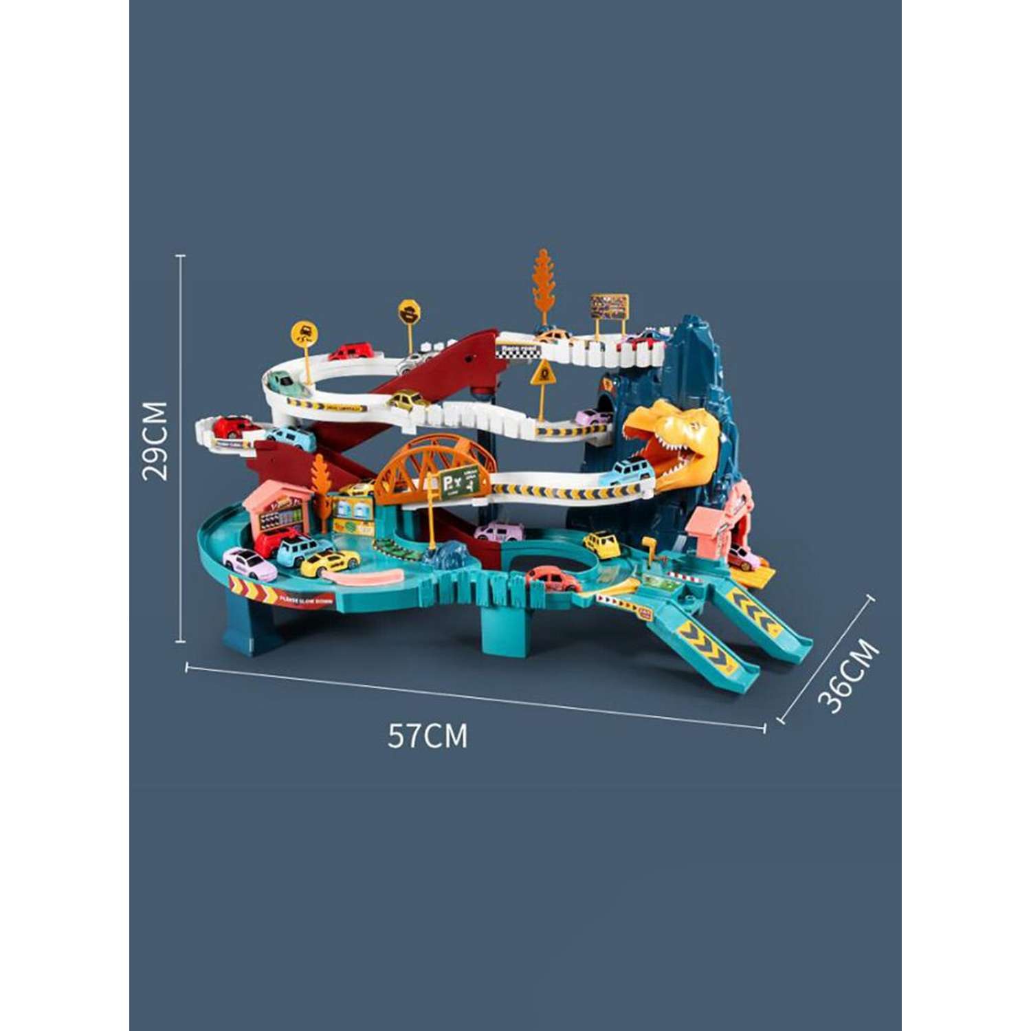 Автотрек Soul Sister детский игрушечная парковка с эскалатором и машинами 123423265 - фото 1