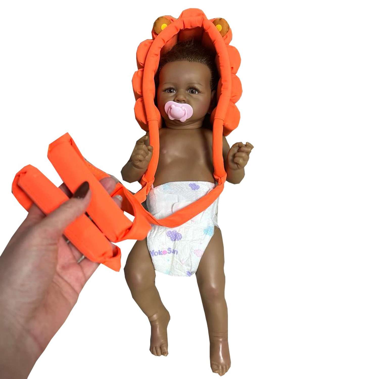 Чепчик для купания младенцев Floopsi Львенок orang - фото 11