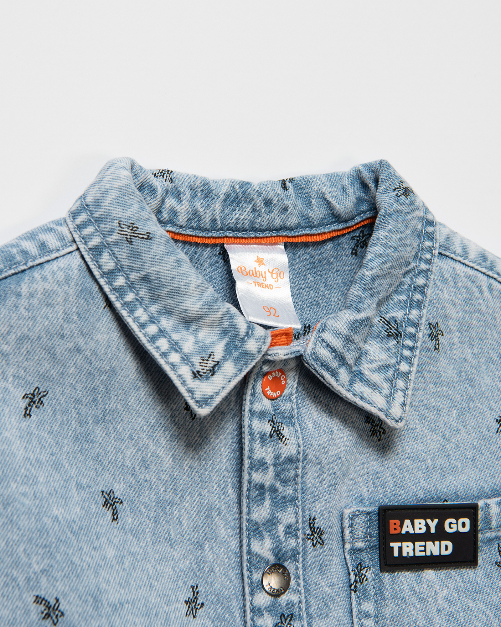 Джинсовая рубашка Baby Go Trend S24BT1-D34ib-55 - фото 4