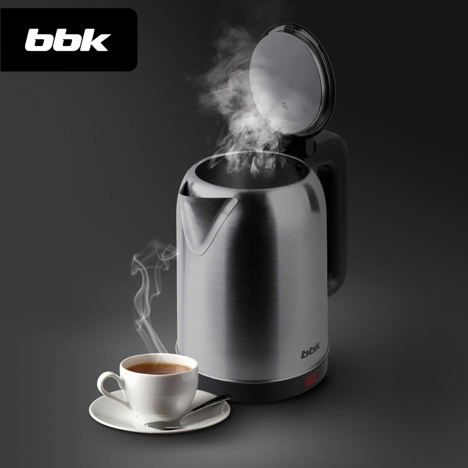 Чайник электрический BBK EK1809S нержавеющая сталь/черный 1.8 л - фото 4
