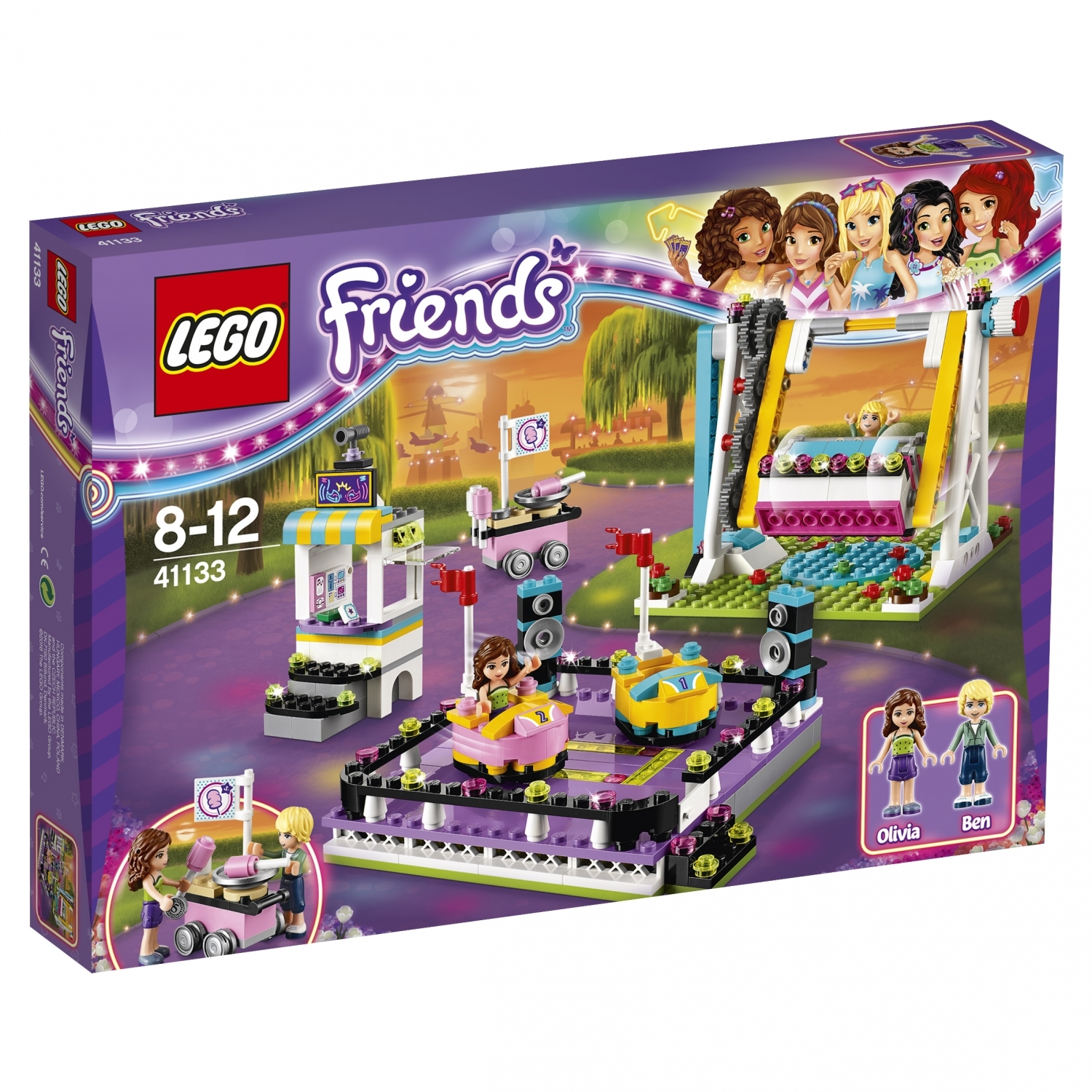 Конструктор LEGO Friends Парк развлечений: аттракцион «Автодром» (41133) - фото 2