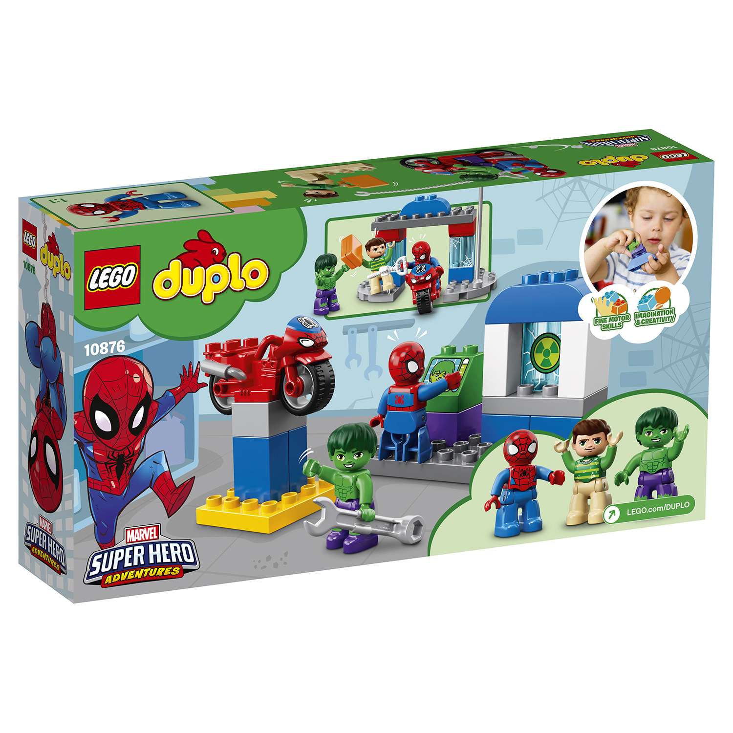 Конструктор LEGO DUPLO Super Heroes Приключения Человека-паука и Халка 10876 - фото 3