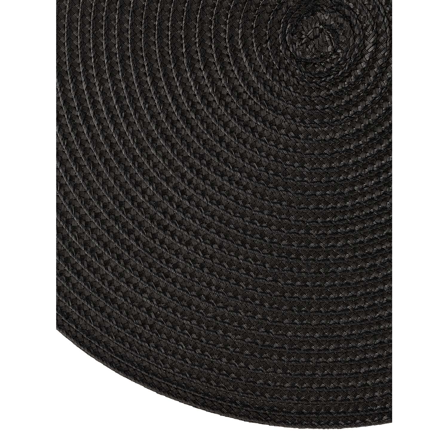 Салфетки сервировочные DeNASTIA плетеные 4 шт D32 см чёрный - фото 5