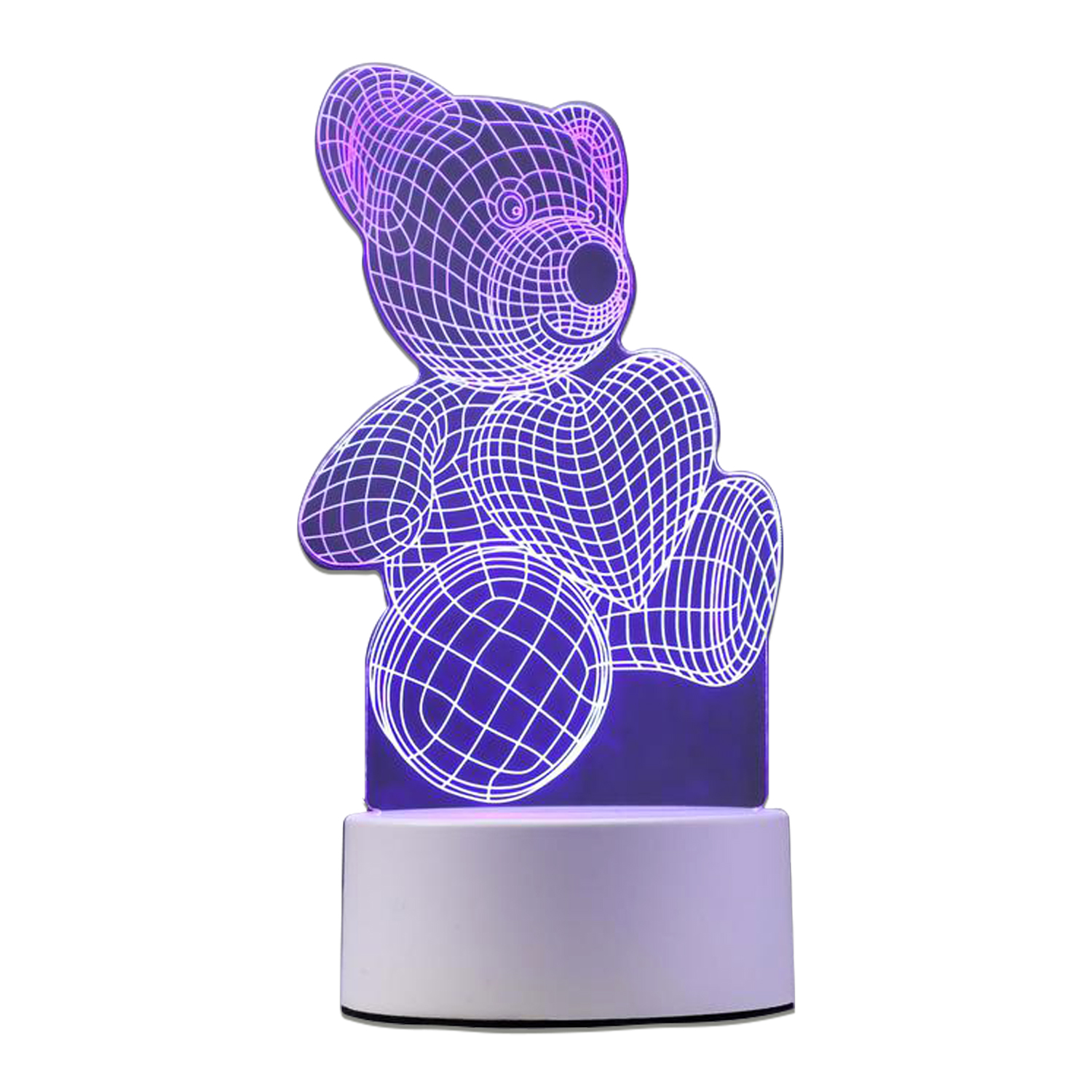 Светильник MINI-TOYS Мишутка с сердцем LED RGB - фото 1
