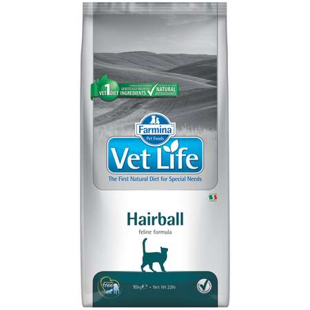 Корм для кошек Farmina Vet Life Hairball 10кг