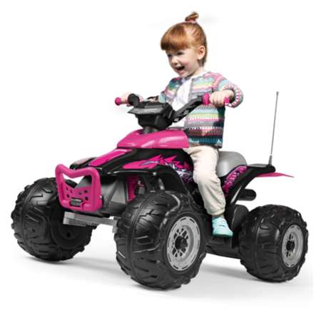 Детский электроквадроцикл PEG PEREGO Corral T-Rex 330W pink