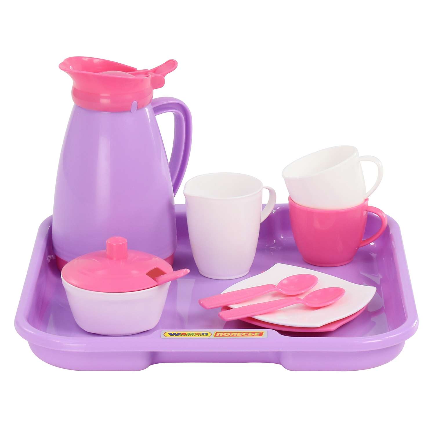 Посуда с подносом Полесье Алиса на 2 персоны (Pretty Pink) - фото 4