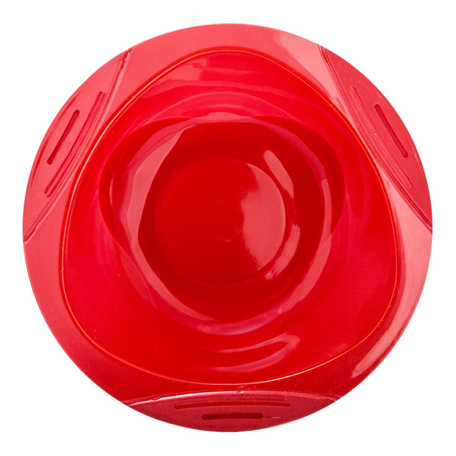 Тарелка BABOO c присоской глубокая с 6месяцев Красный 9-006 - фото 1