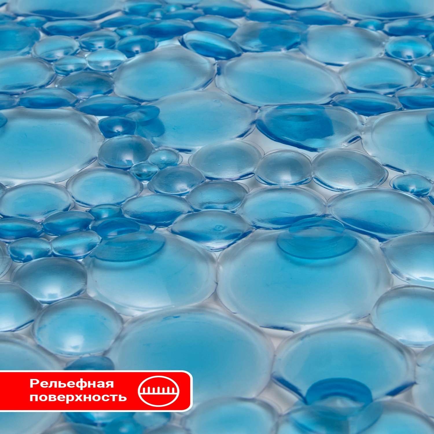 Коврик для ванны с присосками Varmax Веселые пузырьки 67х38 см - фото 3