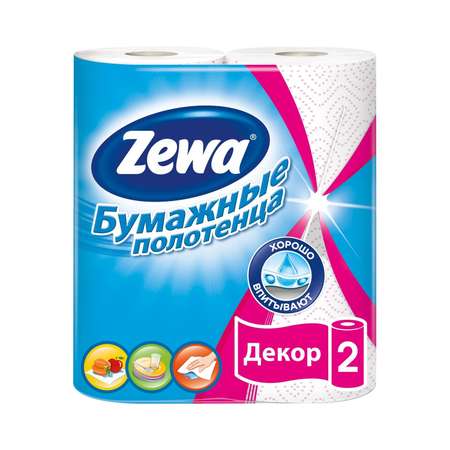 Бумажные полотенца ZEWA Декор 2шт