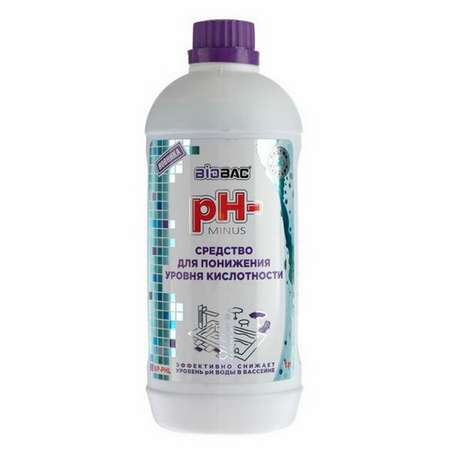 Средство BioBac PH-Пул минус для понижения уровня кислотности 1 л