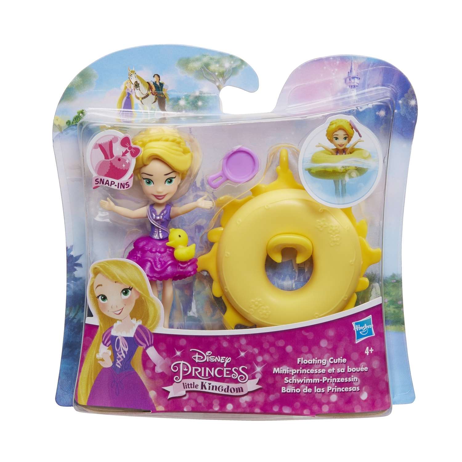 Мини-кукла Princess Hasbro плавающая на круге Рапунцель B8938EU40 B8966EU4 - фото 2