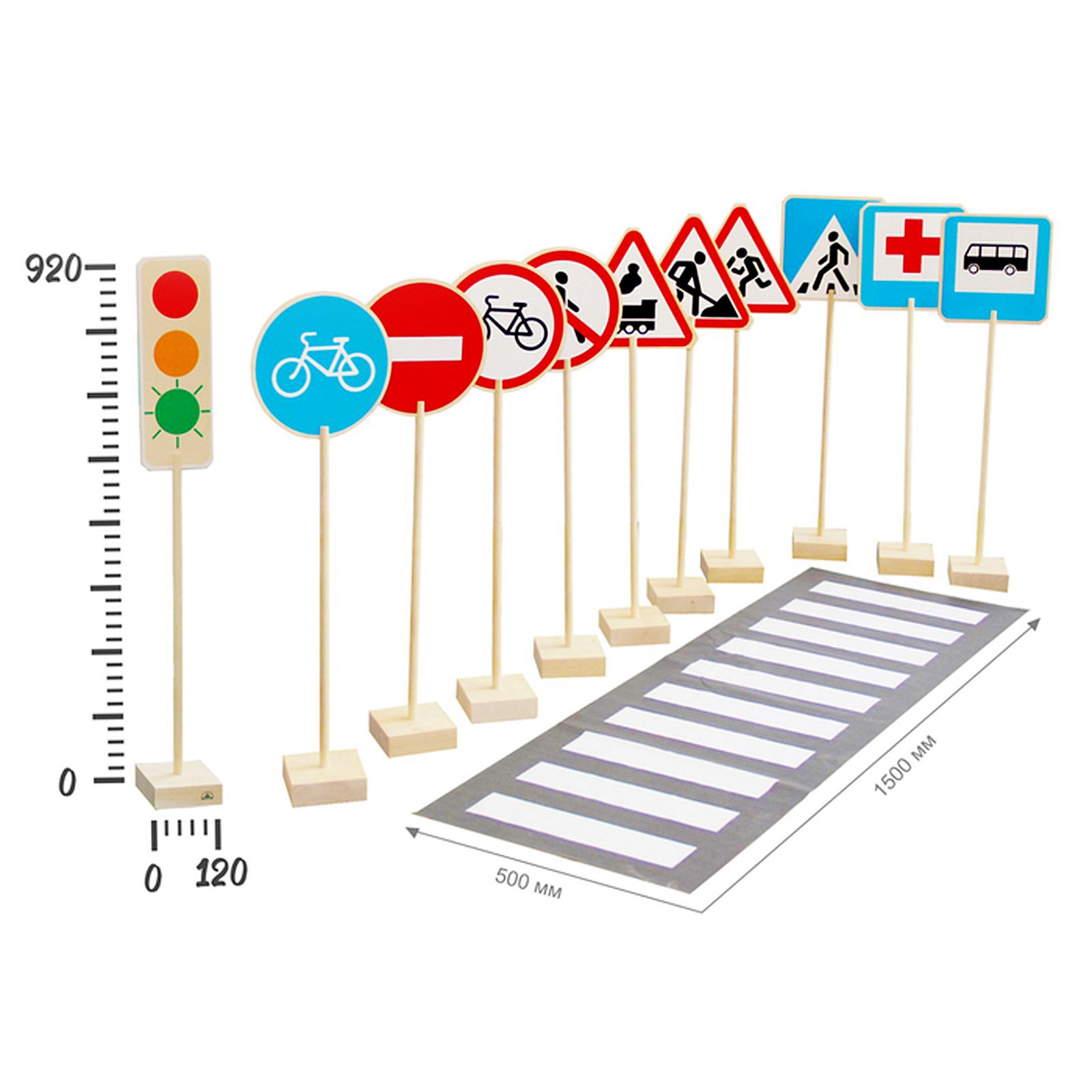 Игровой набор Лесная мастерская «‎Знаки дорожного движения»‎ 9745048 - фото 6