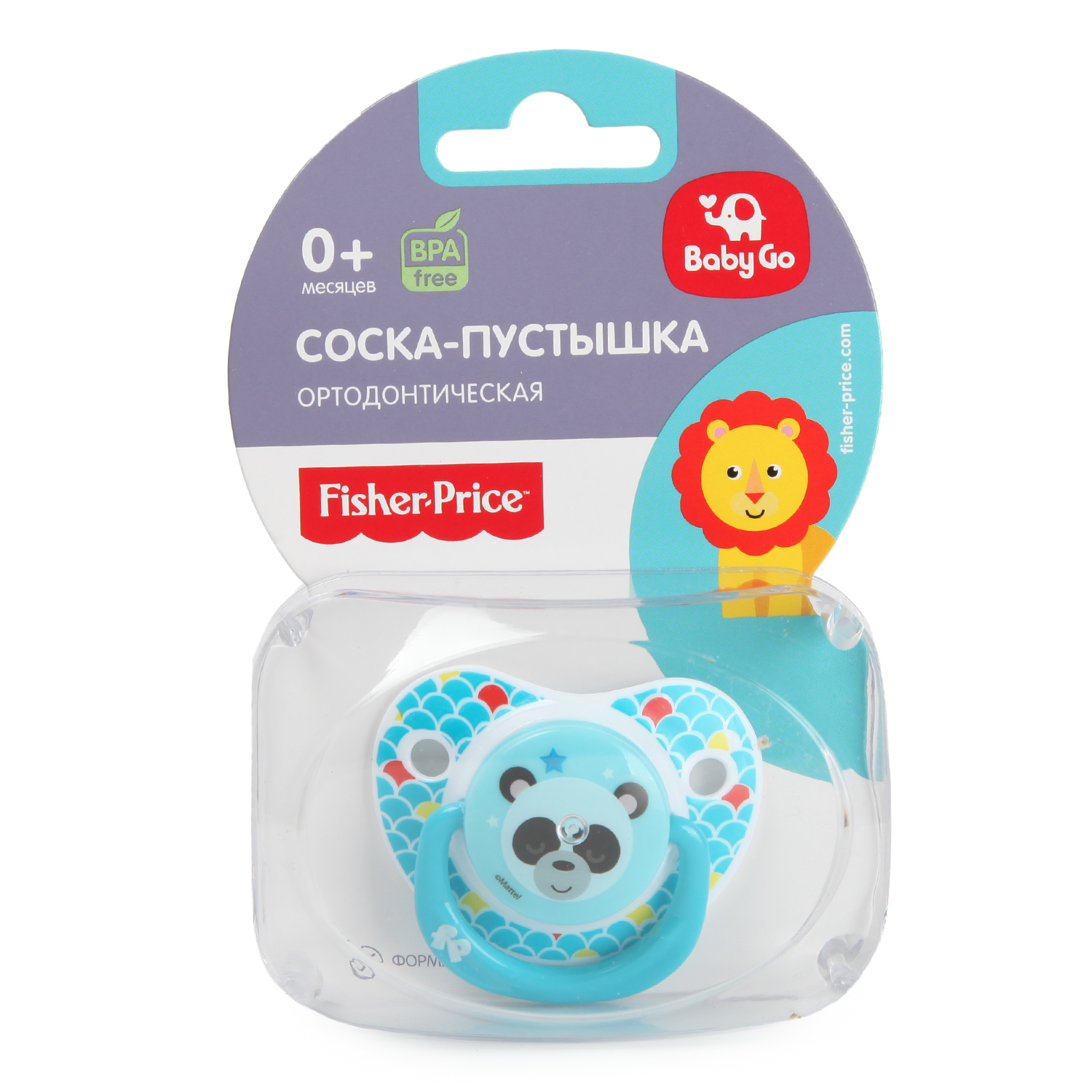 Пустышка BabyGo Fisher Price Панда с 0месяцев S1-0200 - фото 2