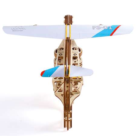 Сборная деревянная модель UGEARS Пускатель самолетиков 3D-пазл механический конструктор
