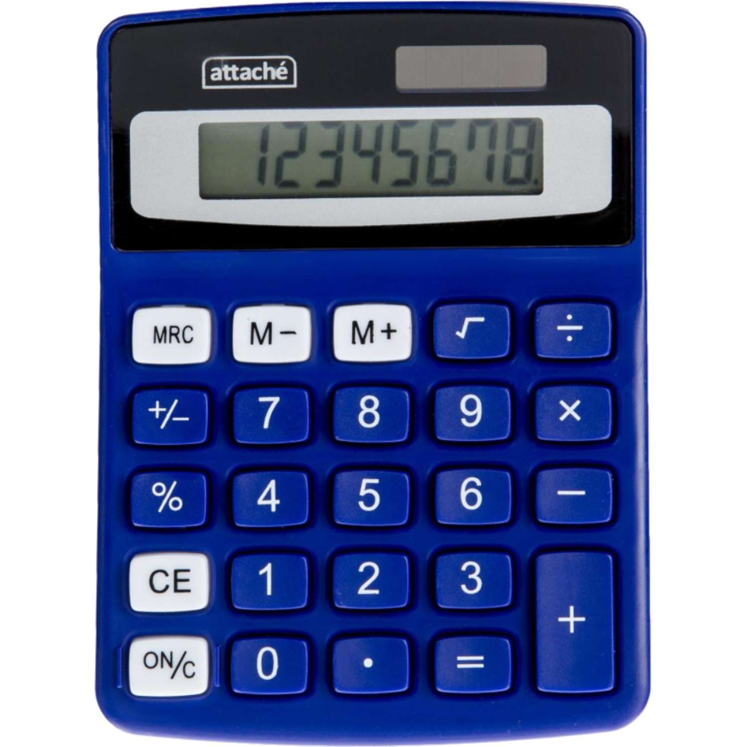 Калькулятор Attache настольный компактный 8ми-разрядный синий 2 шт - фото 1