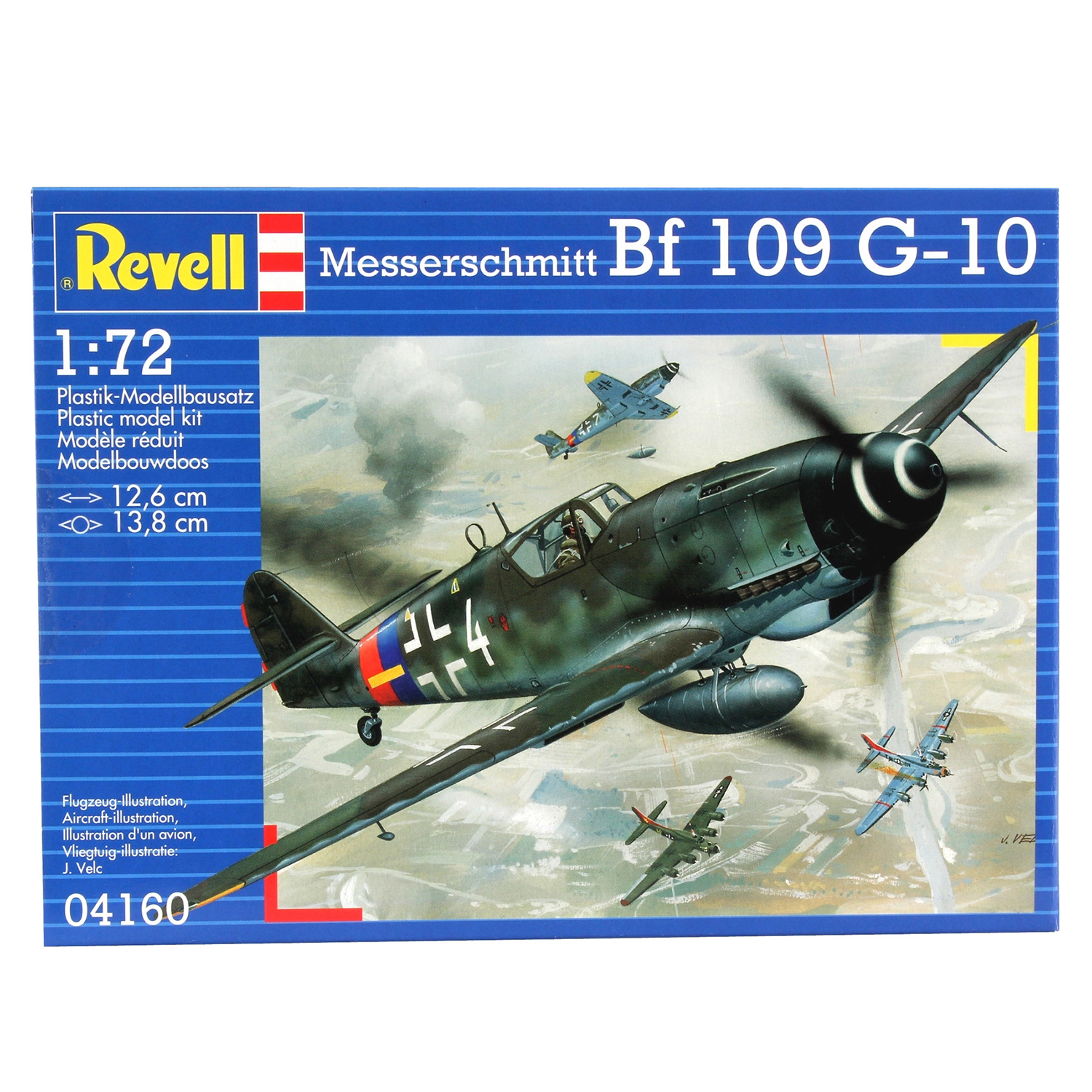 Сборная модель Revell Немецкий истребитель Messerschmitt Bf 109 G-10 04160 - фото 4