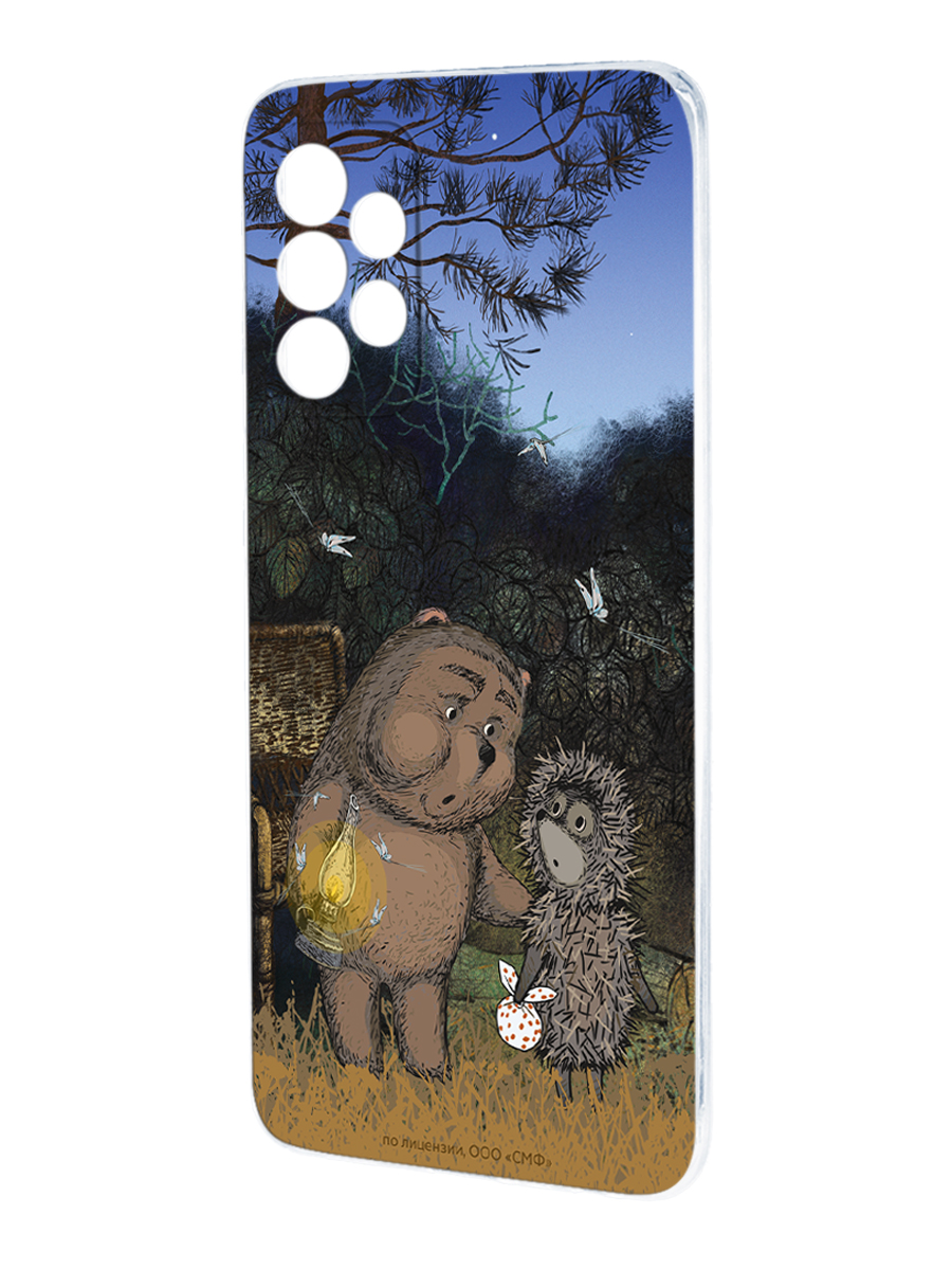 Силиконовый чехол Mcover для смартфона Samsung Galaxy A53 Союзмультфильм Ежик в тумане и медвежонок - фото 1