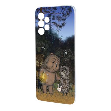 Силиконовый чехол Mcover для смартфона Samsung Galaxy A53 Союзмультфильм Ежик в тумане и медвежонок