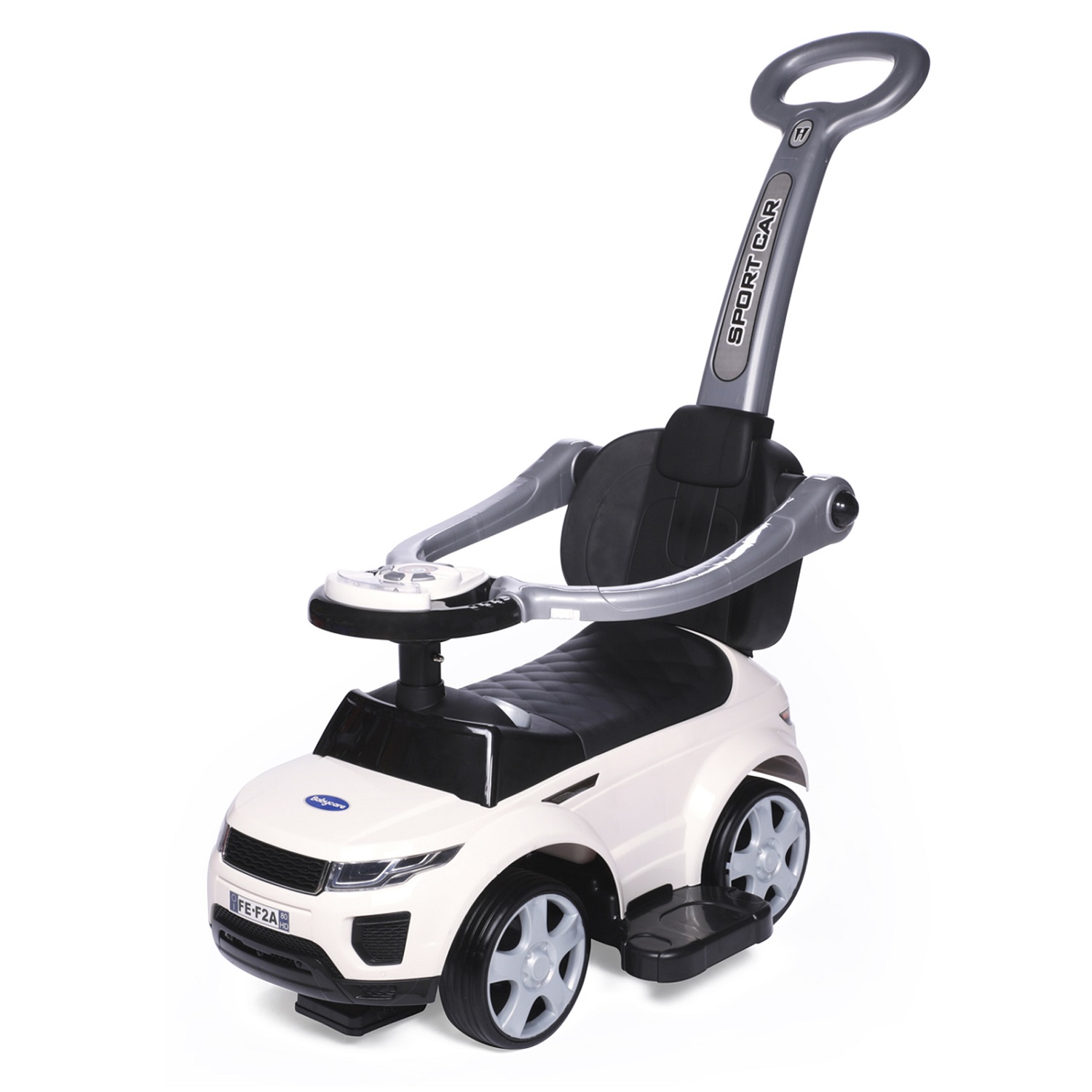 Каталка BabyCare Sport car белый - фото 1