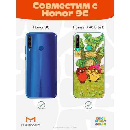 Силиконовый чехол Mcover для смартфона Huawei P40 lite E Honor 9C Союзмультфильм Медвежонок и Сова