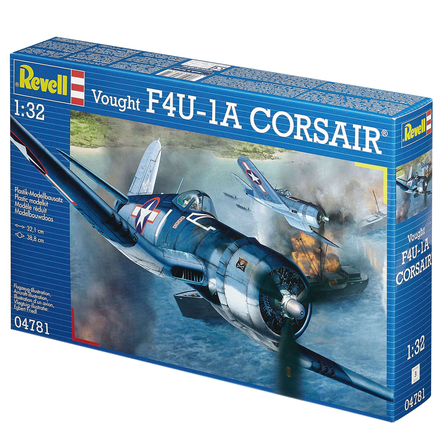 Сборная модель Revell Истребитель-бомбардировщик Vought F4U-1D Corsair 04781 - фото 2