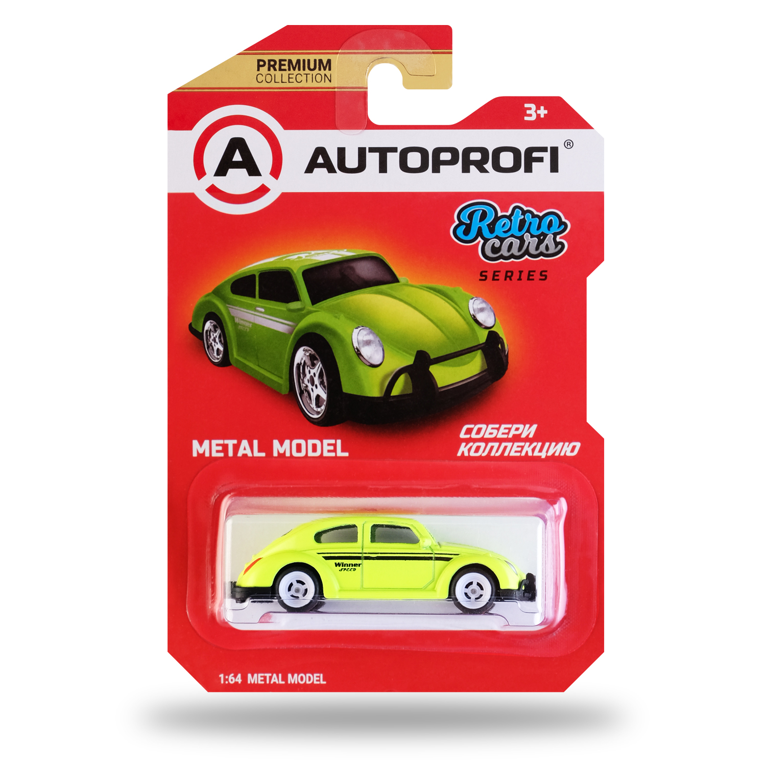 Машинка коллекционная 1:64 Autoprofi Premium серии Retro CAR-PREMIUM-04-RET в ассортименте CAR-PREMIUM-04-RET - фото 6