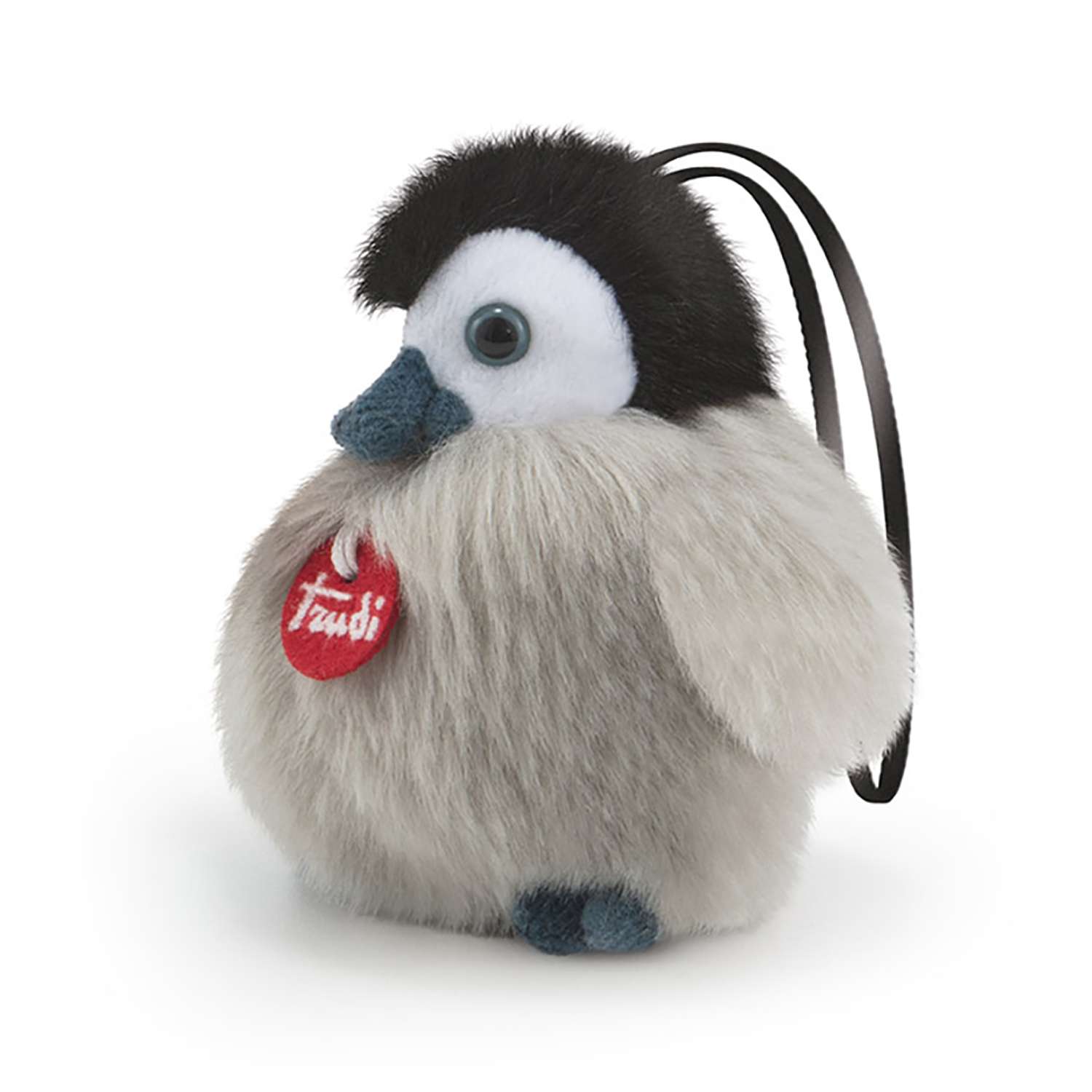 Мягкая игрушка TRUDI Пингвин-пушистик на веревочке 10см - фото 1