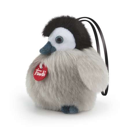Мягкая игрушка TRUDI Пингвин-пушистик на веревочке 10см