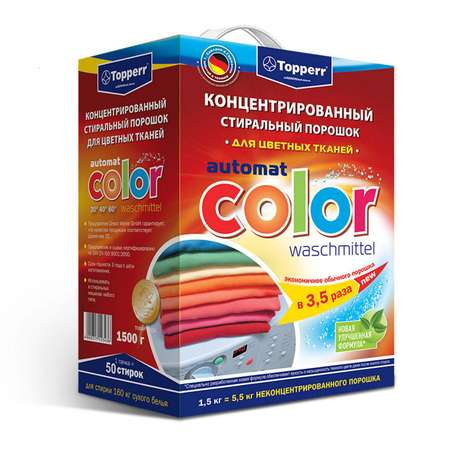 Стиральный порошок TOPPERR для цветных тканей color 3204