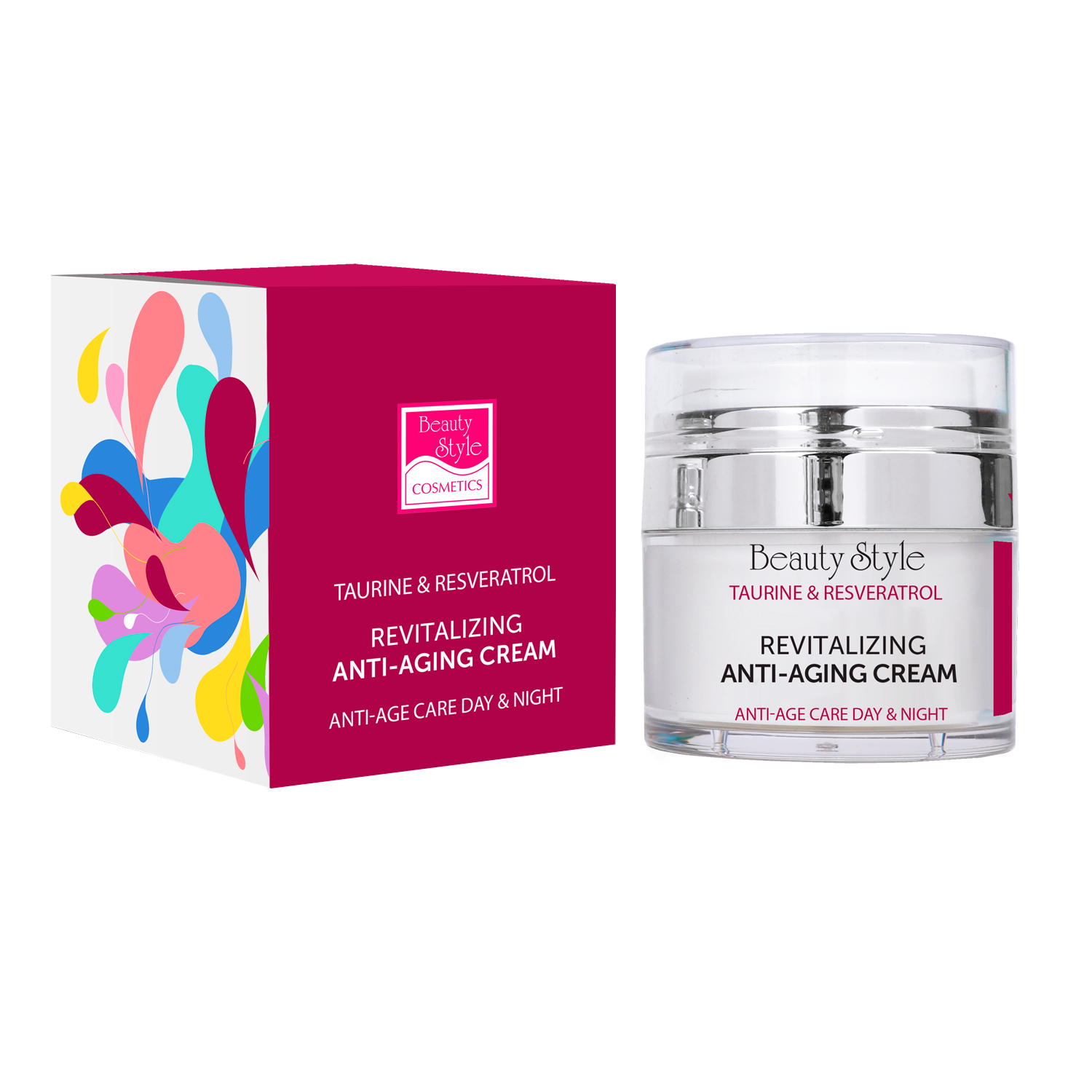 Крем для лица Beauty Style возрождающий Anti Age plus 24 часа Taurine Resveratrol 30 мл - фото 1