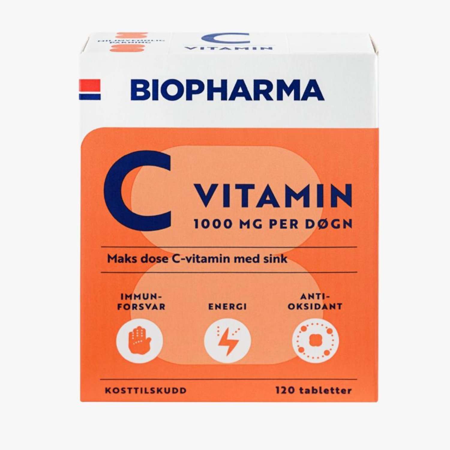 БАД Biopharma Витамин С с цинком 1000 мг Vitamin C 120 таблеток - фото 6