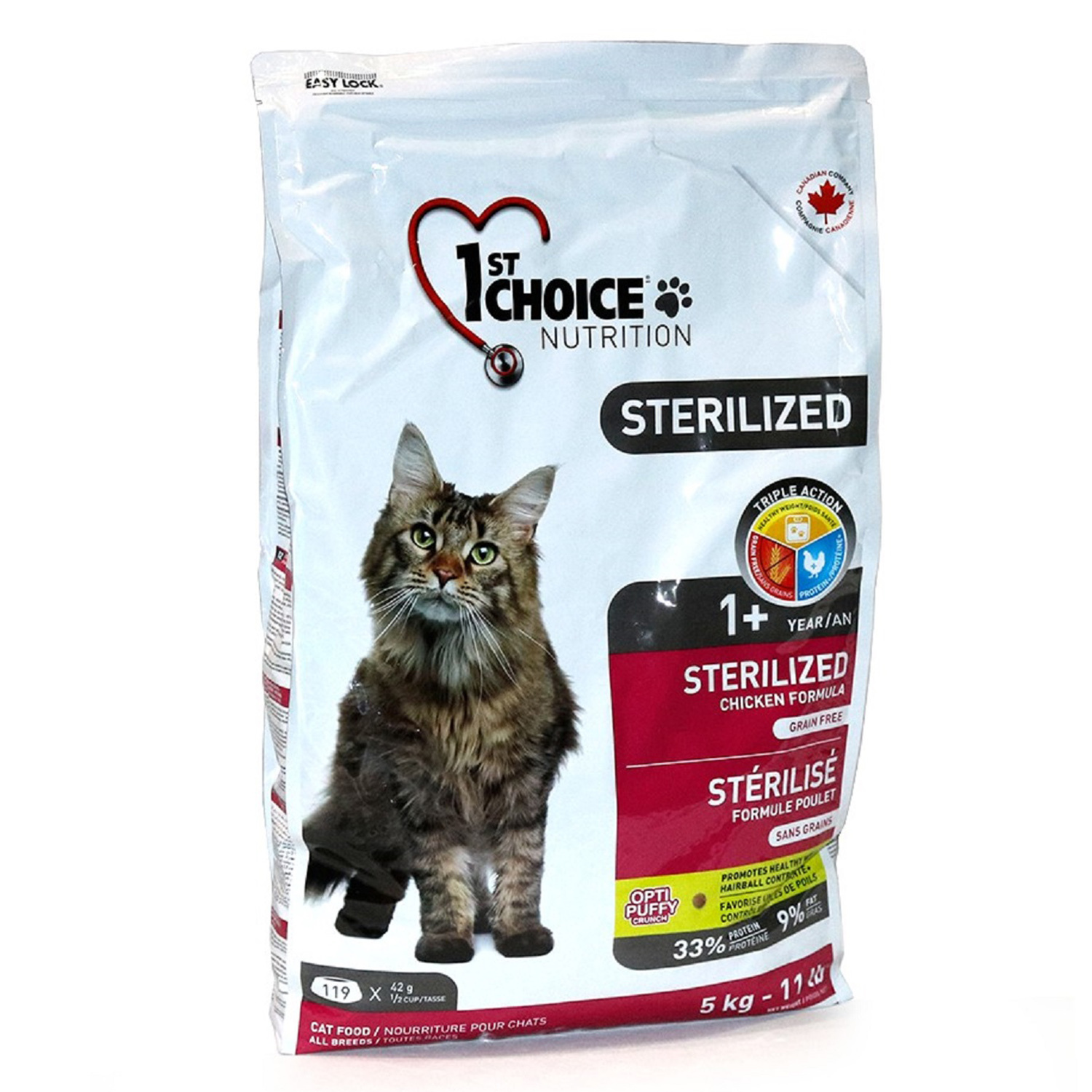 Корм для кошек 1st Choice 5кг Sterilized курица с бататом - фото 1