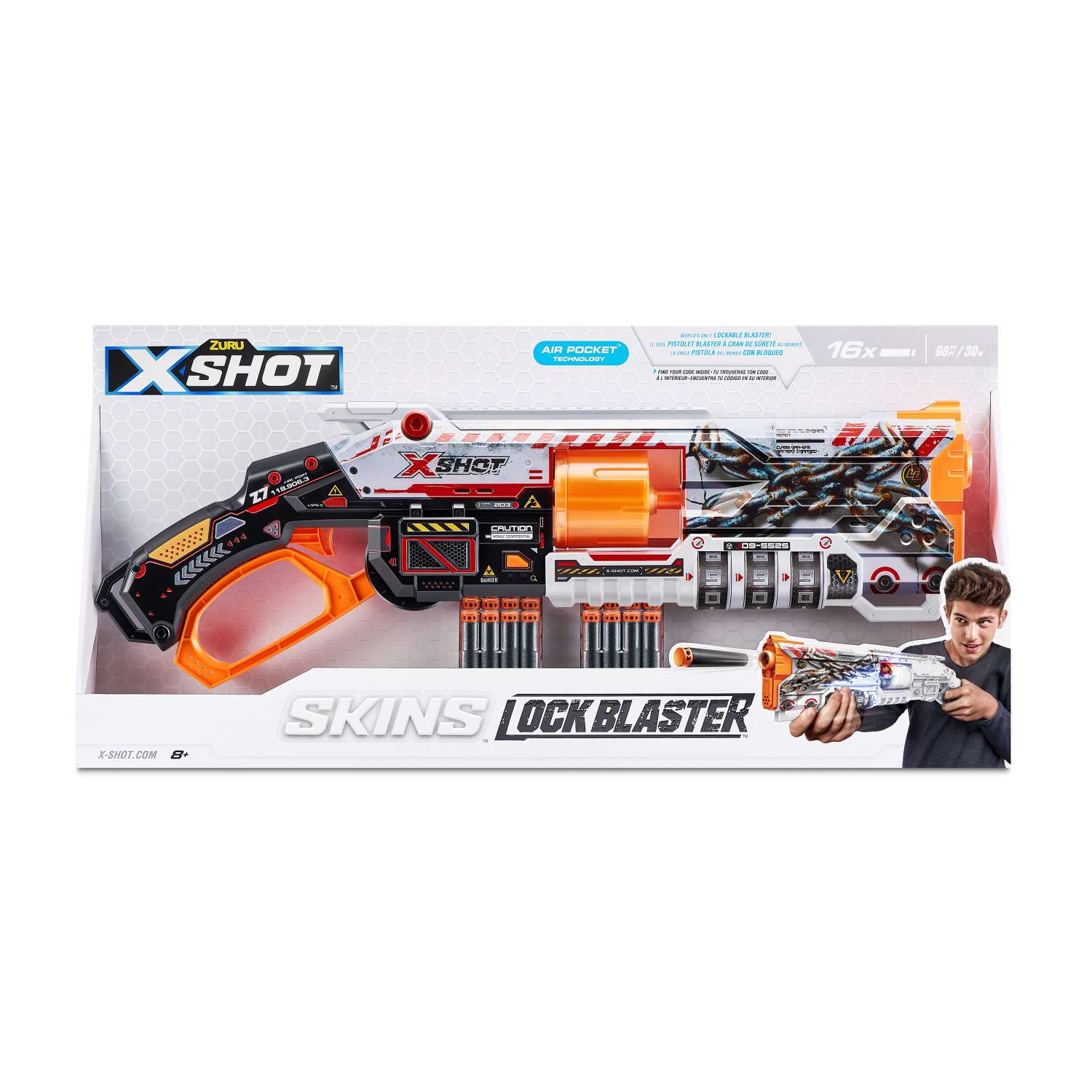 Набор игровой X-Shot Skins Lock Gun 36606 - фото 2