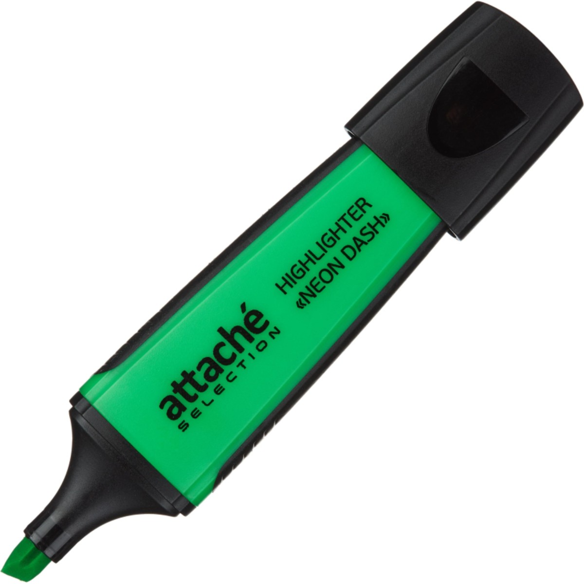 Маркер текстовыделитель Attache Selection Neon Dash 1-5мм зеленый 10 шт - фото 3