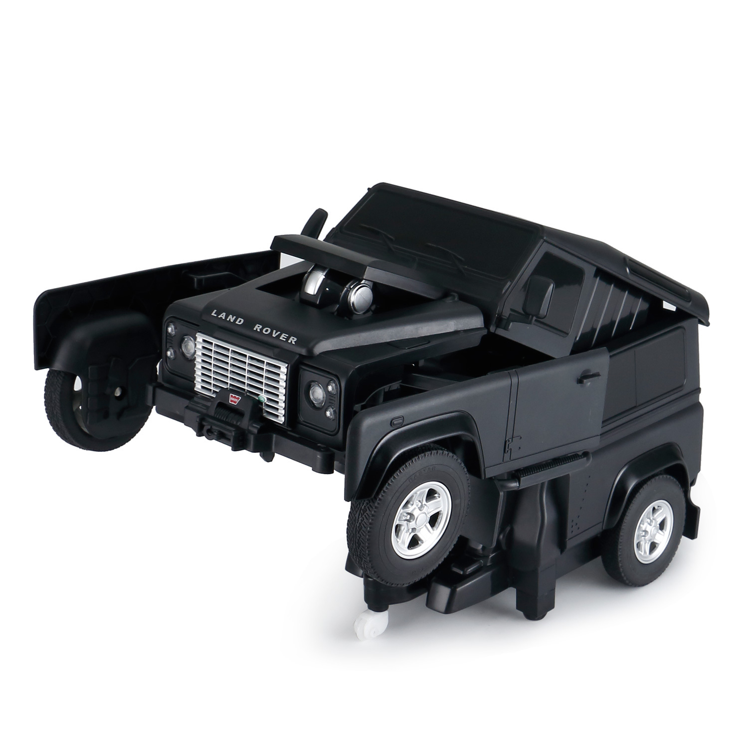 Машина Rastar РУ 1:14 Land Rover Defender Трансформер Черный 76420 - фото 7