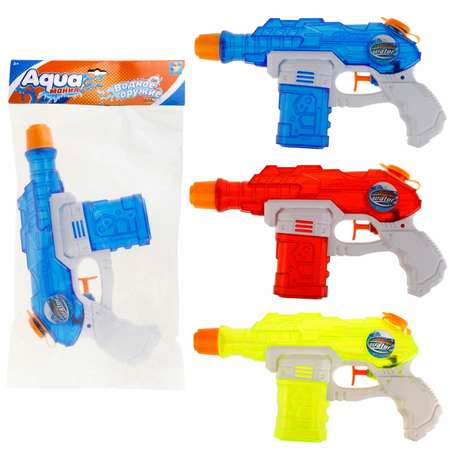 Водяной пистолет Аквамания 1TOY етское игрушечное оружие для мальчиков и девочек игрушки для улицы и ванны желтый